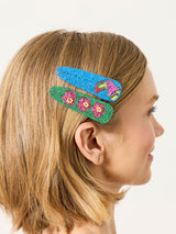 Next FatFace Multi 2 Pack Tropical Beaded Hair Slides- Buy online at McGrocer