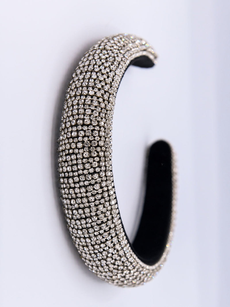 Bibi Bijoux silver tone glitzy headband, UK version