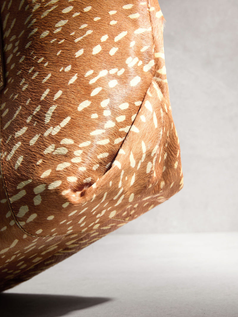 Animal N. leather deer print shoulder bag (British brand)