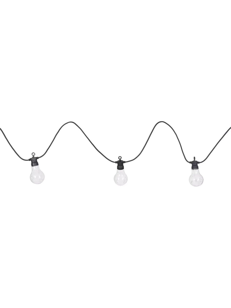 Garden Trading black solar festoon lights 20 bulbs - British product