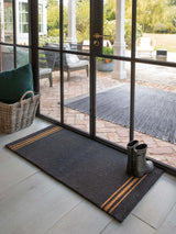 Next Garden Trading Charcoal Triple Stripe Doormat- Buy online at McGrocer