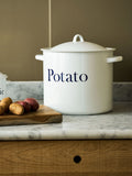 Garden Trading white enamel potato store, UK version