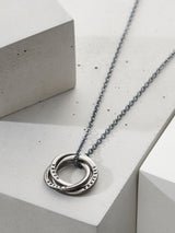 Next Posh Totty Designs Personalised Men's Oxidised Russian Ring Necklace- Buy online at McGrocer