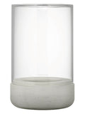 blomus grey CALMA tealight holder concrete glass, UK version