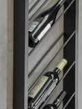 One.World Black Portland 8 bottle wine wall rack, imported from the UK
