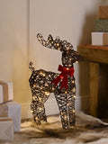 Bo LED reindeer decoration warm white with bow 60cm (British brand)