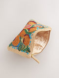 Orange beaded pouch 12x18 cm, UK version