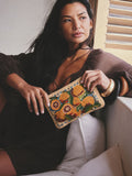 Orange beaded pouch 12x18 cm, UK version