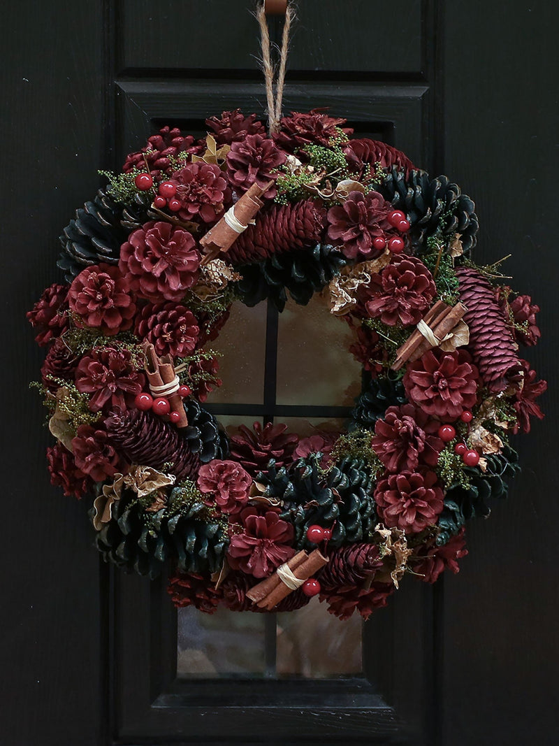 Dibor Cinnamon Pine wreath 38cm, UK version