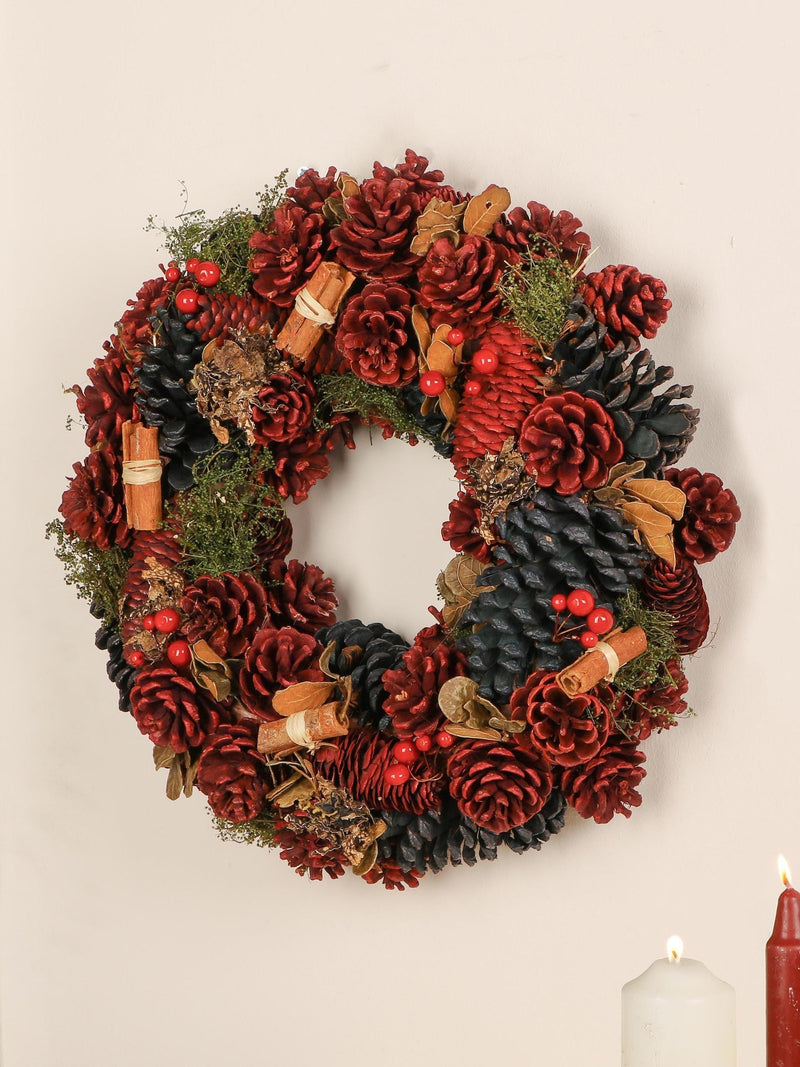 Dibor Cinnamon Pine wreath 38cm, UK version