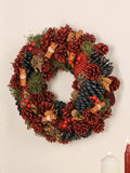 Dibor Cinnamon Pine wreath 38cm, UK version