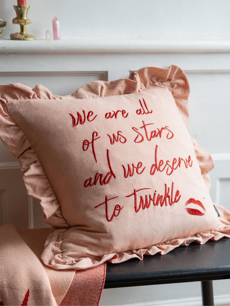 Rockett St George Marilyn Monroe frill cushion, imported from the UK