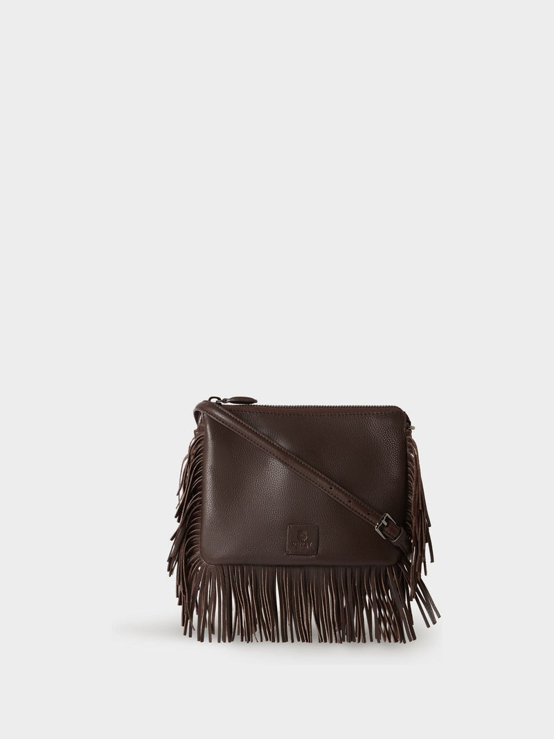 Osprey London The Faithful brown leather crossbody bag, UK version