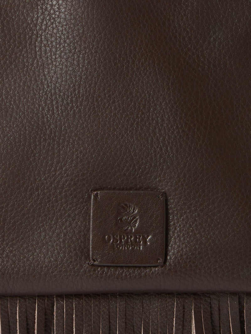 Osprey London The Faithful brown leather crossbody bag, UK version
