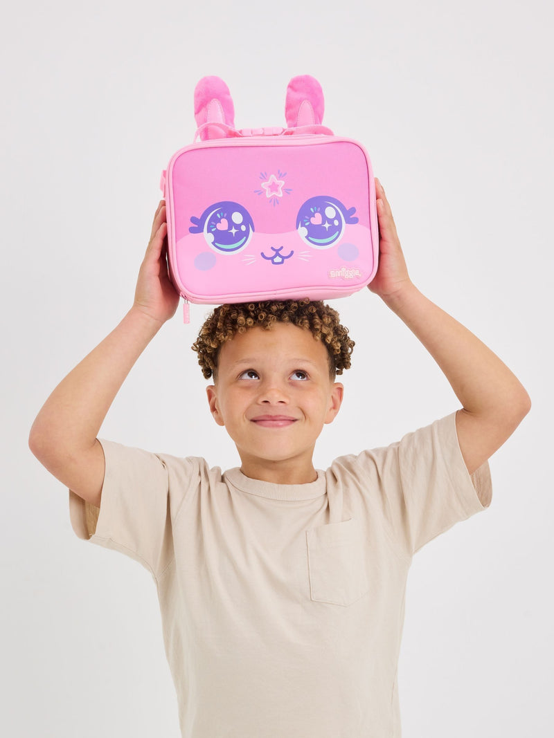 Smiggle Pink All Stars Oblong lunchbox - British product