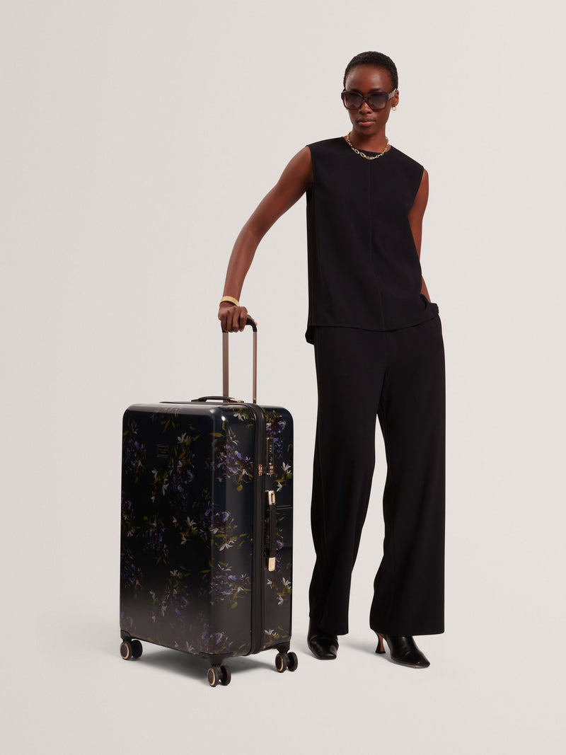 Ted Baker Blue Midnight Bloom large suitcase (British brand)