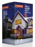 Premier Decorations 1440 multiaction LED cluster lights with timer, imported from the UK