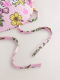 Cherry Coke pink tropical print bucket hat - British product