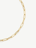 D.LOUISE gold tone paperclip necklace (British brand)