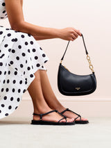 Next Dune London Black Ground Direction Small Smart Scoop Shoulder Bag- Buy online at McGrocer