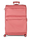 Rock Luggage large suitcase coral orange 104L, imported from the UK