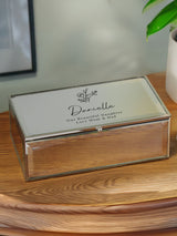 Next PMC Personalised Floral Mirrored Jewellery Box, One Size- Buy online at McGrocer