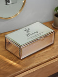 PMC personalised floral mirrored jewellery box, UK version