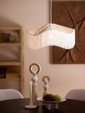 Light & Living Tiffany hanging lamp natural cream, imported from the UK