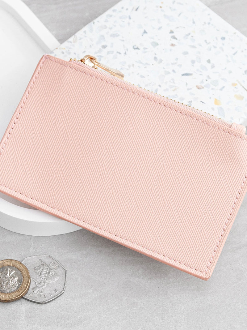 Treat Republic pink monogrammed card holder - British product