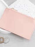 Treat Republic pink monogrammed card holder - British product