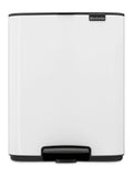 Brabantia White Bo pedal bin, 12L - British product