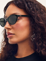 Next QUAY Talk Nice Cat Eye Sunglasses Black- Buy online at McGrocer