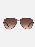 QUAY sunglasses Brown High Key Twist - British product