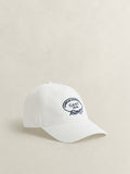 GANT cream embroidered graphic twill cap, UK version