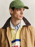 GANT green shield logo cotton twill cap, UK version