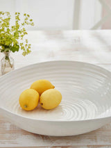 Next Sophie Conran for Portmeirion White Porcelain Large Statement Bowl - 9cm Height- Buy online at McGrocer