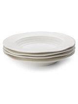Next Sophie Conran Set of 4 White Porcelain Rimmed Soup Plates- Buy online at McGrocer