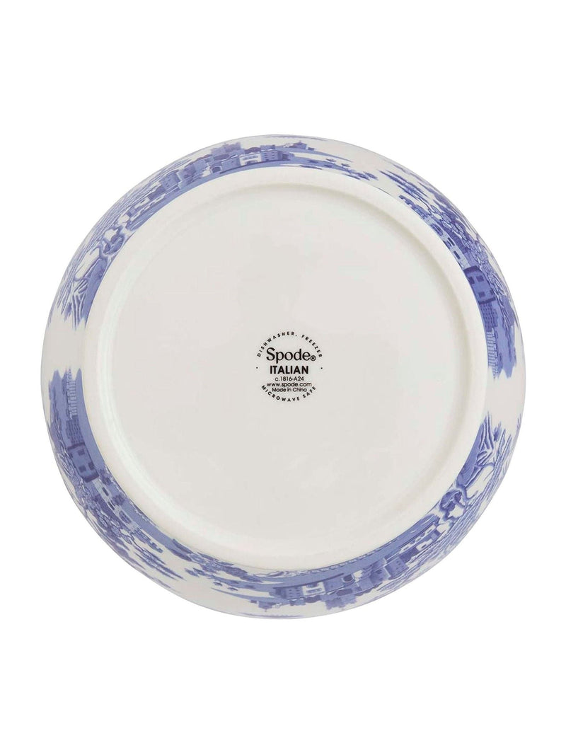 Spode Blue Italian Gothic Castle vase 36cm (British brand)