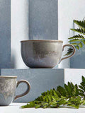 Portmeirion set of 4 aquamarine jumbo mugs 600ml - British product