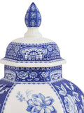 Spode Blue Italian Floral vase 39.5cm, imported from the UK
