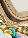 Monsoon gold sequin butterfly bag with rhinestones (British brand)