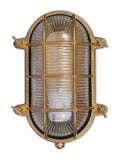 Garden Trading brass Devonport bulkhead wall light, imported from the UK