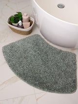 Next My Rug Green Shaggy Curved Bathmat- Buy online at McGrocer