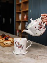 Next Mikasa Tipperleyhill Robin Fine China Teapot 650ml- Buy online at McGrocer
