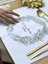 Next Solesmith Wreath Personalised Christmas Placemat- Buy online at McGrocer