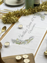 Next Solesmith Wreath Personalised Christmas Table Runner, 228 x 30 cm- Buy online at McGrocer