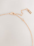 Gold tone gemstone drop necklace with turquoise beads - British product