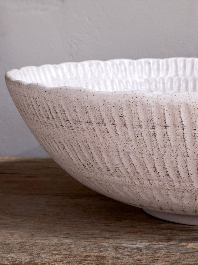 Nkuku Kayanna ceramic decorative bowl, imported from the UK