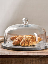 Next Nkuku Grey Kallso Marble Cake Dome- Buy online at McGrocer