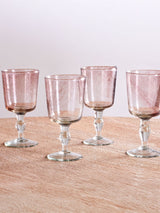 Next Nkuku Set of 4 Plum Llanera Wine Glasses 16cm- Buy online at McGrocer